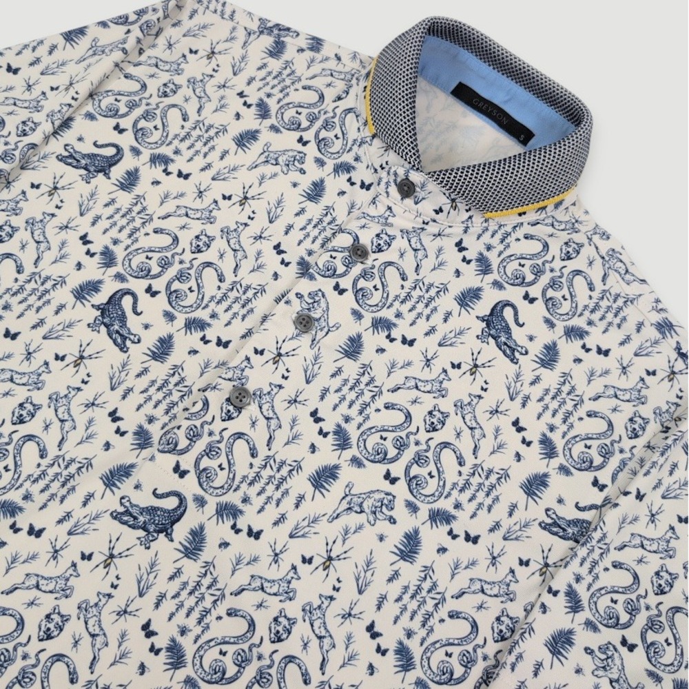 Greyson Sawgrass Curiosities Performance Golf Polo Mens Small Limited Edition
